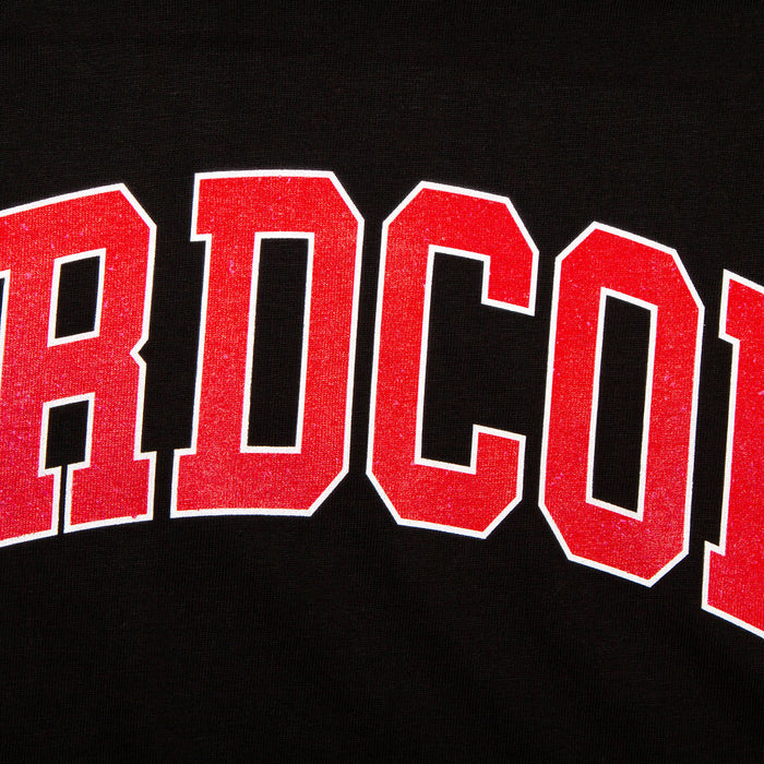Varsity Hardcore Front Print - Tshirt - Black