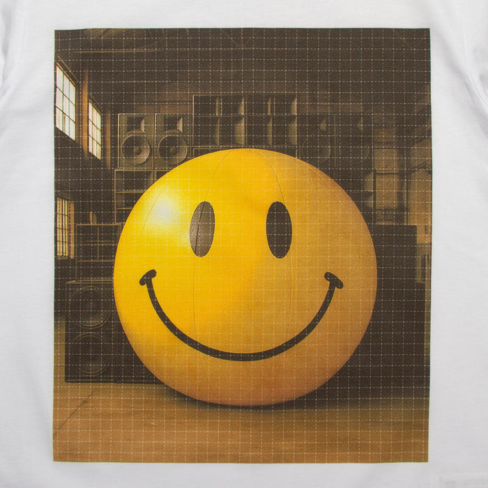 Warehouse Smiley Trip Front Print - Tshirt - White