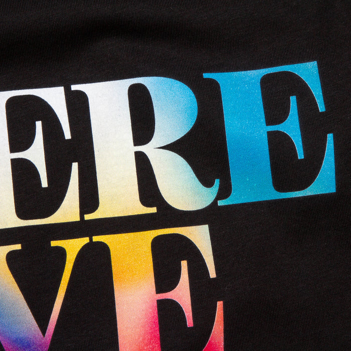Where Love Lives Front Print - Tshirt - Black
