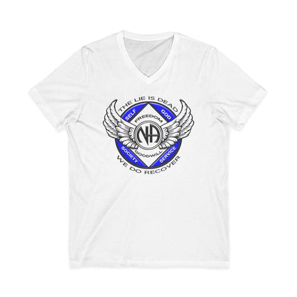Winged NA Symbol dtg V-Neck Tee