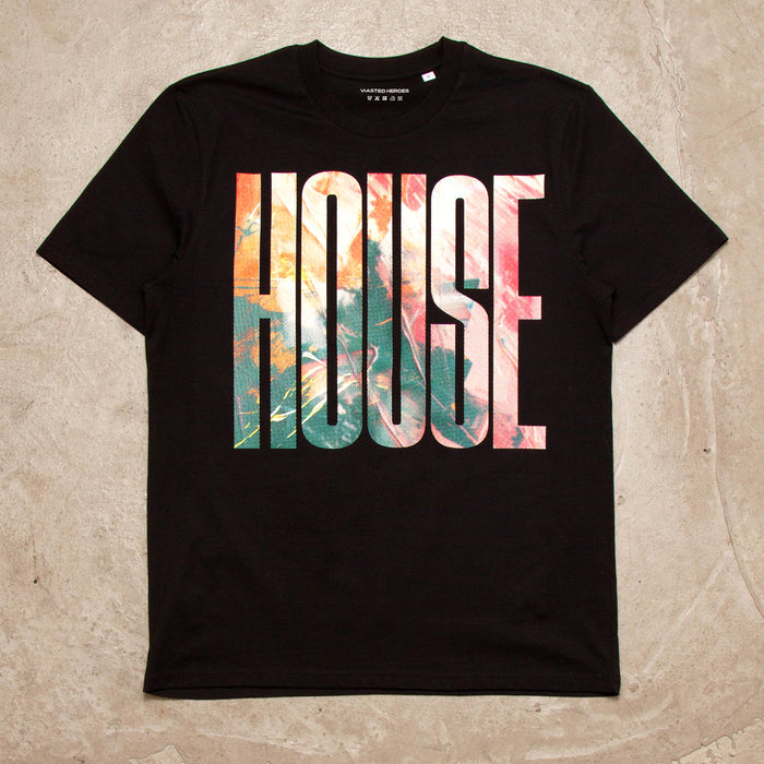 Work It Higher House Front Print - Tshirt - Black